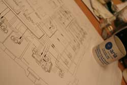 Aria - AutoCad Services - CAD drawing on a desk