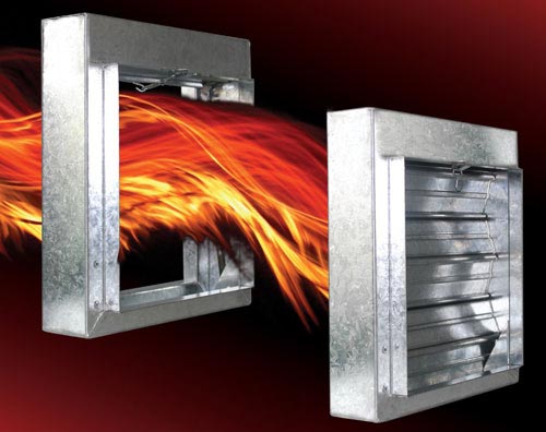 Aria - Fire Damper Testing - illustration of a fire damper